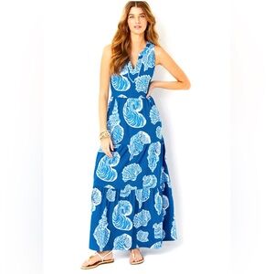 NWT! Lilly Pulitzer Sydnee Shell of a Good Time Maxi Dress Size XXS